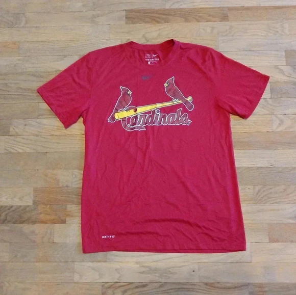 MLB The Nike Tee St Louis Cardinals Dri-Fit T-Shirt Men's Medium - Picture 9 of 9